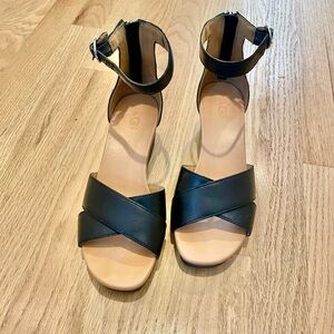 Ugg Black Wedge Sandal Heels